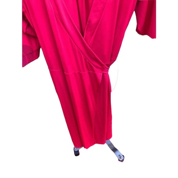 Merona size medium red true wrap dress 3/4 sleeves with stretch NWOT - Picture 14 of 14